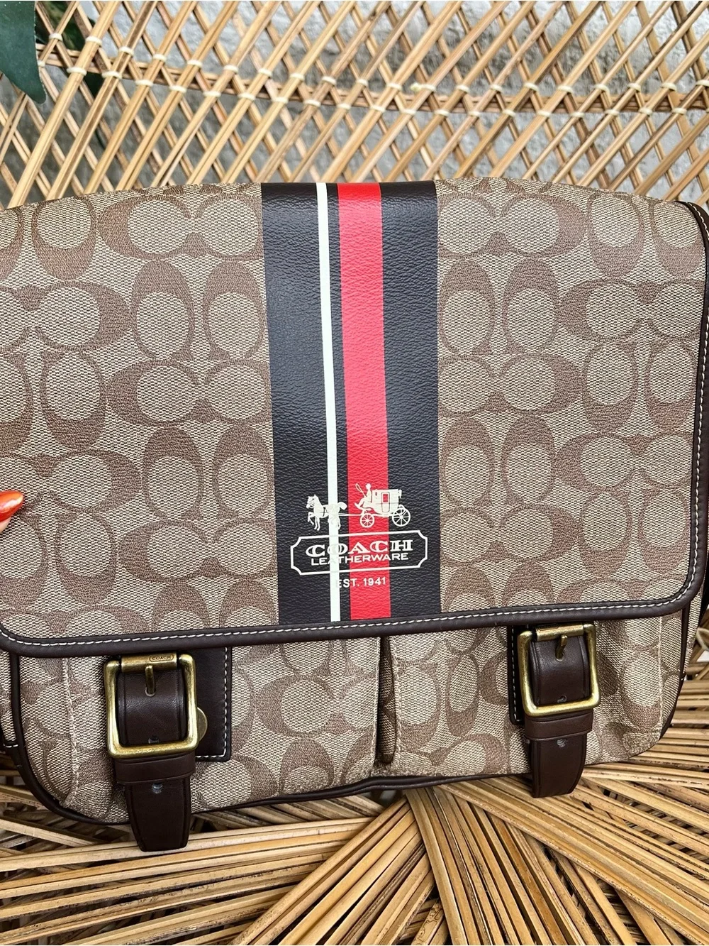 Coach 70077 Signature Shoulder Bag PVC Women's COACH